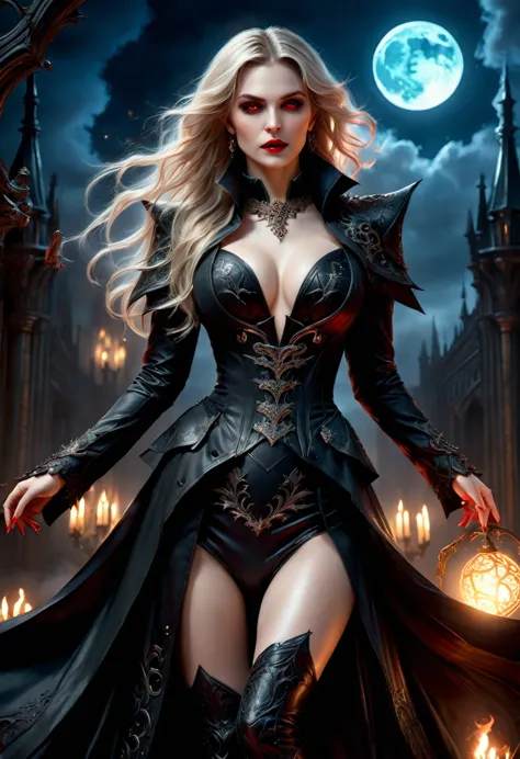 fantasy art, gothic art, (masterpiece:1.5), full body best details, highly detailed, best quality,  highres, full body portrait ...