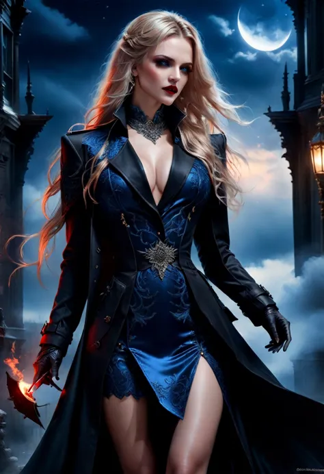 fantasy art, modern and gothic art, (masterpiece:1.5), full body best details, highly detailed, best quality,  highres, full bod...