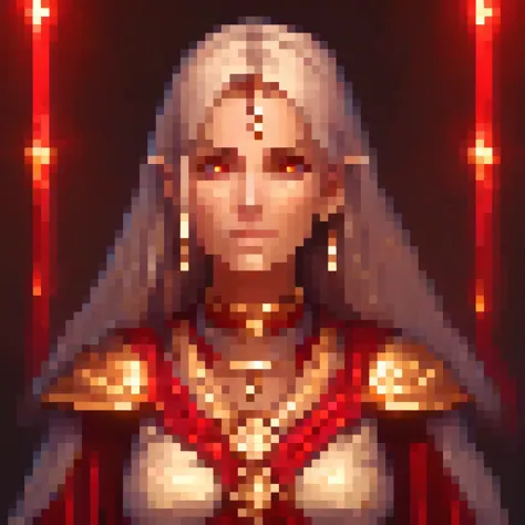 a thin cleric female portrait, detailed eyes, , extremely detailed hard and rough face and features, team focused buff powers, r...