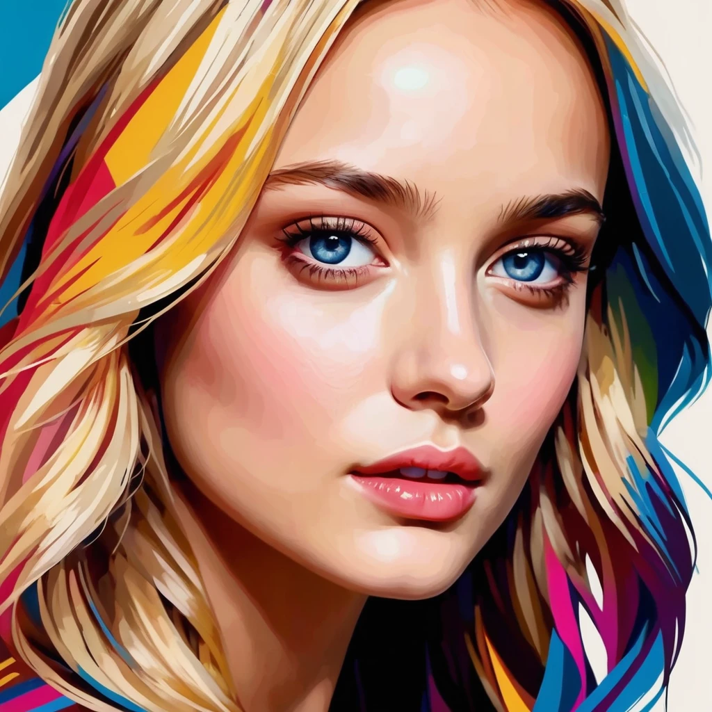 Mulher jovem leighton Meester, Alicia Vikander garota loira, Dakota Fanning  - SeaArt AI