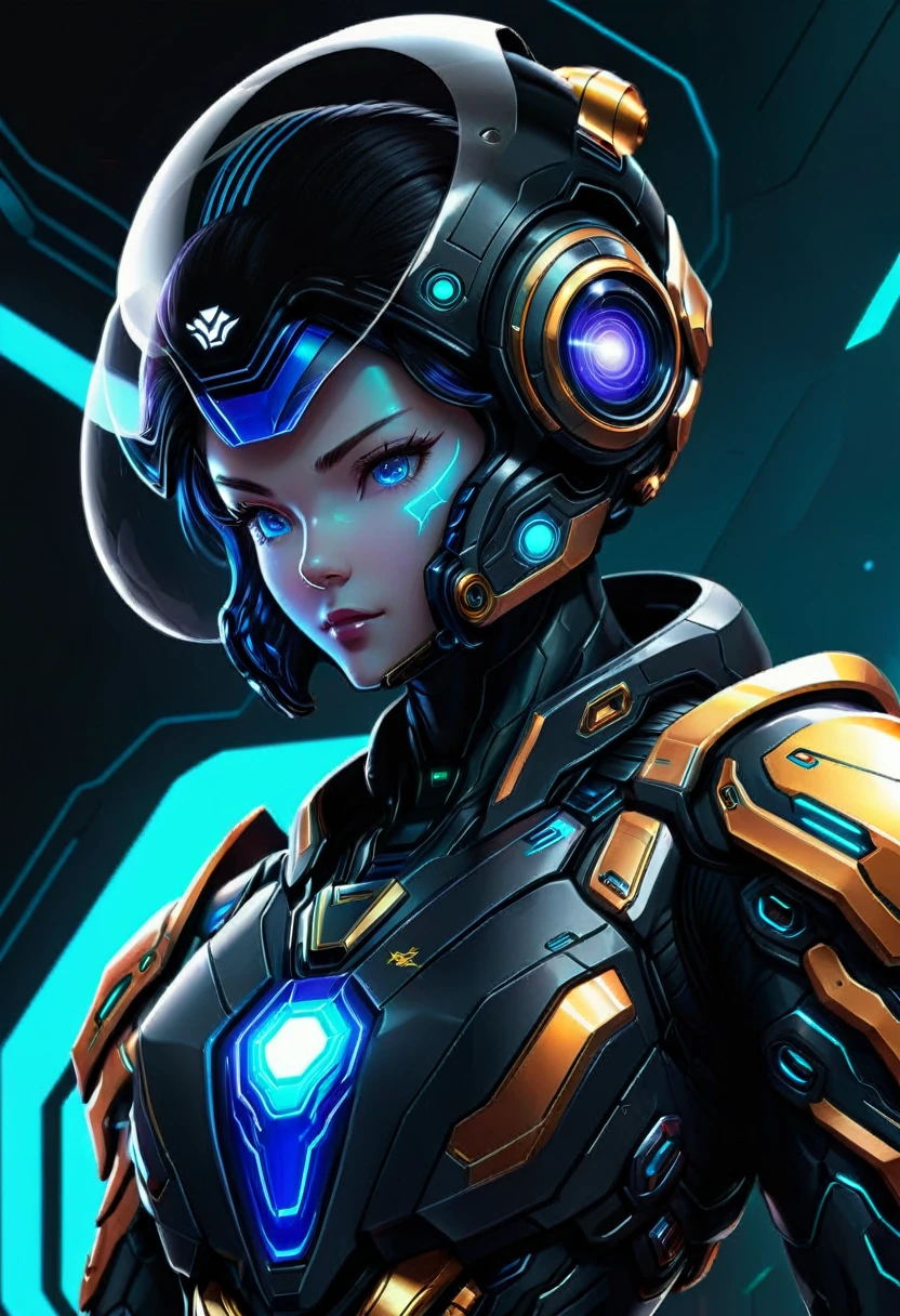 a close up of a space craft pilot in a ultra futurist mecha holding an helmet, concept art inspired by Theodore Major, featured on zbrush central, full body, holography, streamlined neon mecha, samus aran bioorganic varia mecha, samus, mjolnir armor from halo infinite, sci - fi suit, science fiction suit, starcraft 2 videogame character, hq 4k phone wallpaper