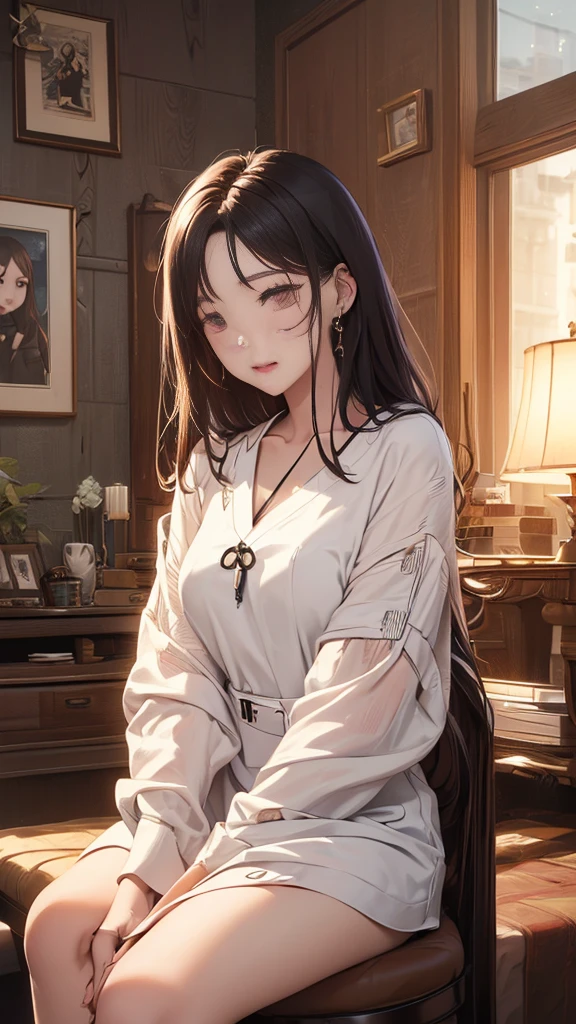 、((((SFW:1.8))))、Stand and spread your legs、 pretty girl, Highest quality、超High resolution、High resolution、Highly detailed CG、8k unit wallpaper、17 years old、Beautiful attention to detail、(((Boyfriend&#39;s room、school uniform)))、(((Ultra shiny latex panties)))、((( Dark Skin ,Pleated skirt , Cleavage ,)))、(Shiny body,:1.5)、 Embarrassing、(Ahegao)、(steam,sweat)、shy、