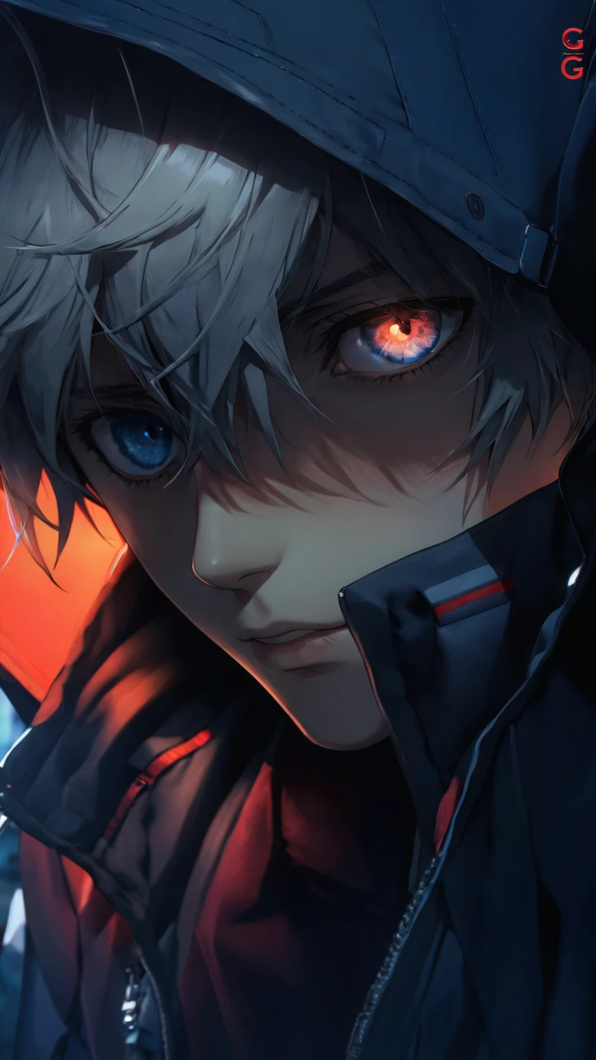 A close-up of a person wearing a jacket and a backpack, trending at CG Station, tall anime boy with blue eyes, manga cover style, trending on CG Station, shigenori soejima illustration, official art book, CG Station, Nagisa Kaworu, Detailed anime character art, a nervous teenage killer, anime cover, anime key images., anime key art...A close-up of a person wearing a jacket and a backpack, poster art by Ei-Q, pixiv, neoism, trending at CG Station, tall anime boy with blue eyes, trending on CG Station, manga cover style, shigenori soejima illustration, official art book, CG Station, Nagisa Kaworu, Detailed anime character art