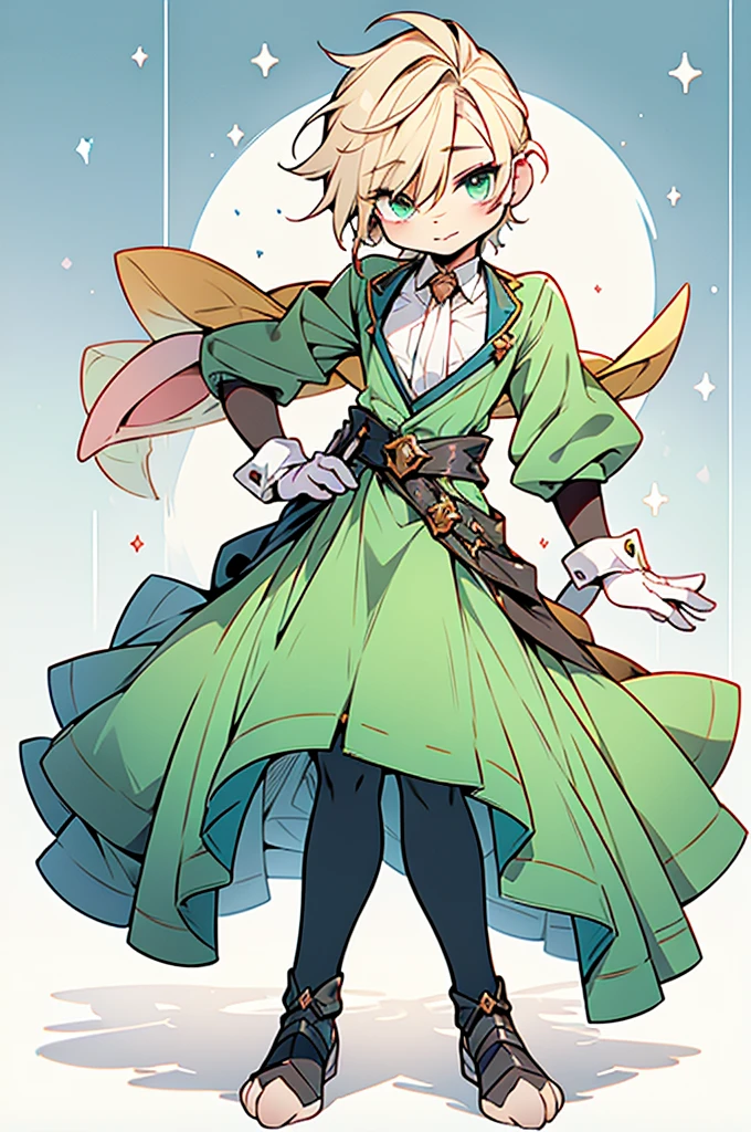 (((male, solo, bunny boy, White fur, elegante fantasy clothes))), elegante clothes, fantay clothes,green eyes, seafoam green clothes, ranger, pixiv, masterpiece, cute, (((fullbody)))
