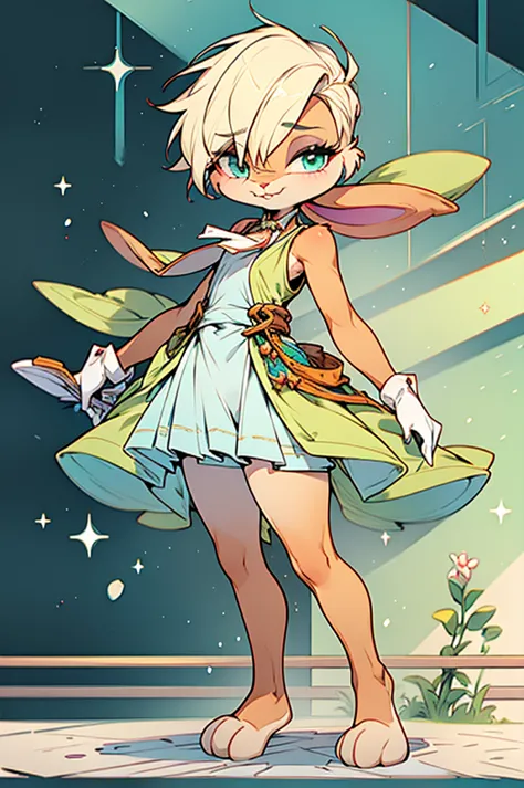 (((male, solo, bunny boy, white fur, elegante fantasy clothes))), elegante clothes, fantay clothes,green eyes, seafoam green clo...