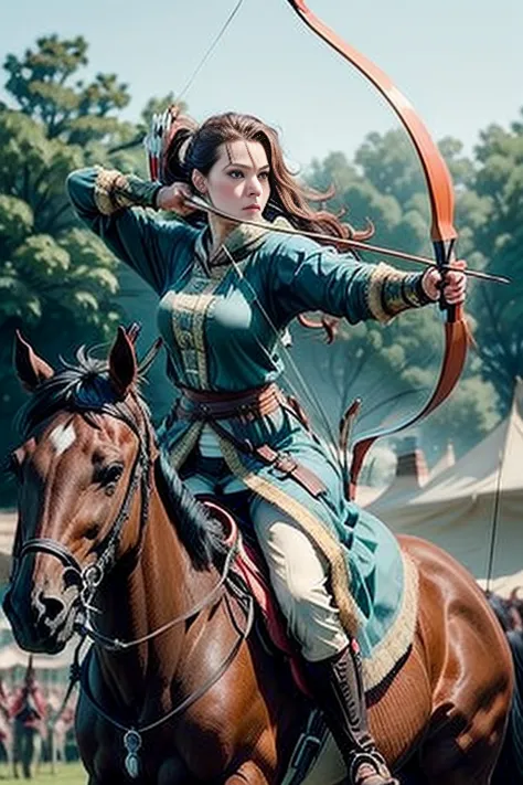Female Archer, Archery, mounted archery