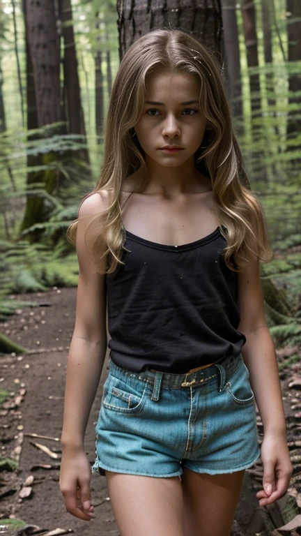 Beautiful 12 Year Old Western Girl Angry Look Young Girl Seaart Ai