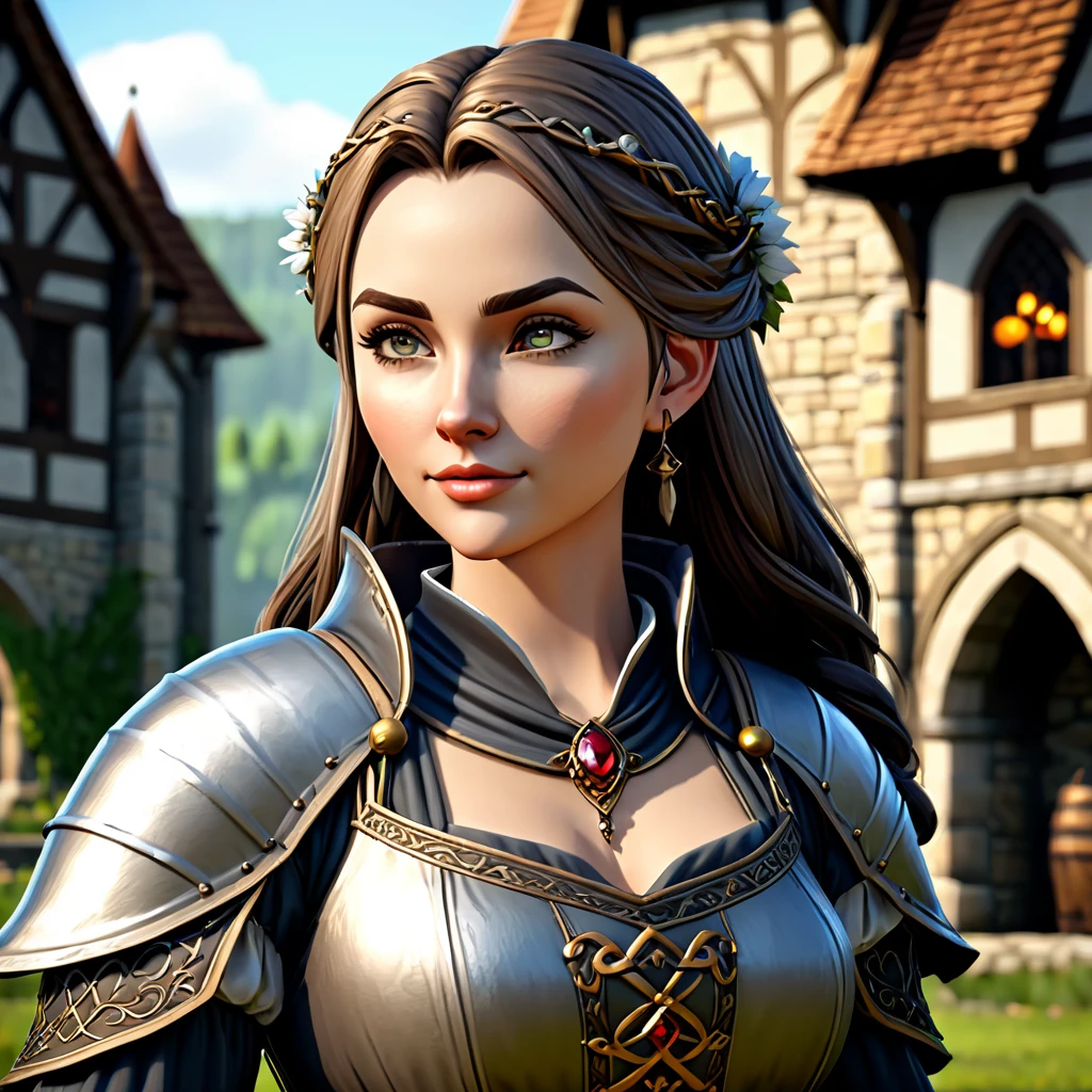Spielcharakter, Spiel im RPG-Stil, mittelalterliche Figuren, schöne Charaktere, Vermögenswerte für Spiel, weiblich, 4k