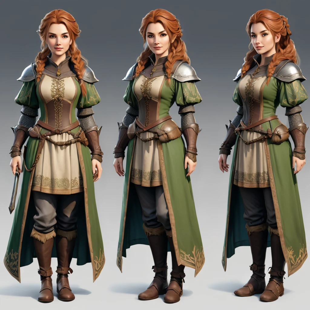 game character, rpg style game, medieval characters, bealtiful characters, assets for game, female, 4k