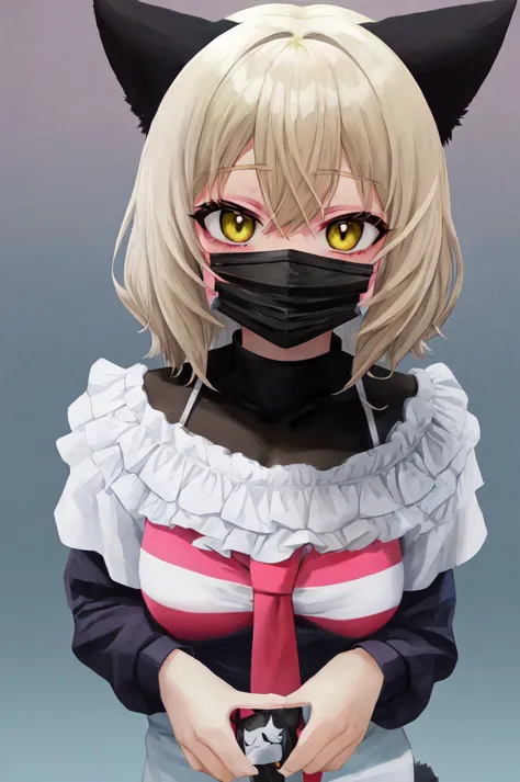 Cute Anime Kitty Girl Porn - Anime cat girl with a black medical face mask wit cum on face porn - SeaArt  AI