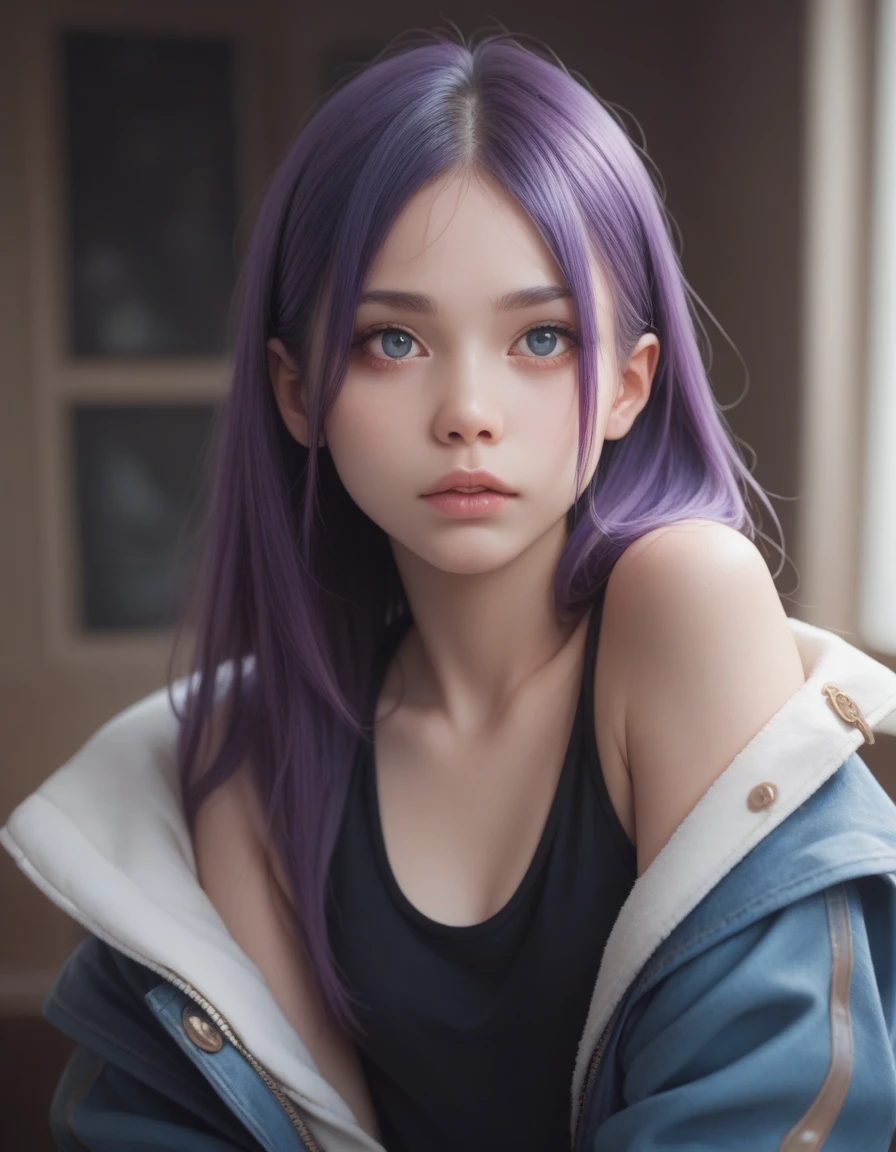 cheveux violets