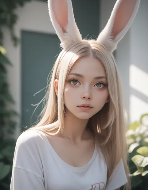 rabbit ears,woman