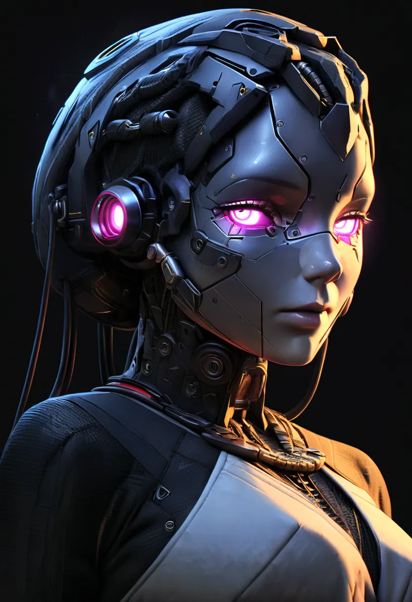 1mechanical girl,((ultra realistic details)), portrait, global illumination, shadows, octane render, 8k, ultra sharp,metal,intri...