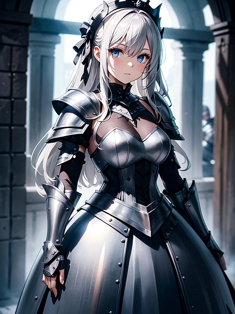 Armored Gothic Lolita Dress Armor、　Silver Armor