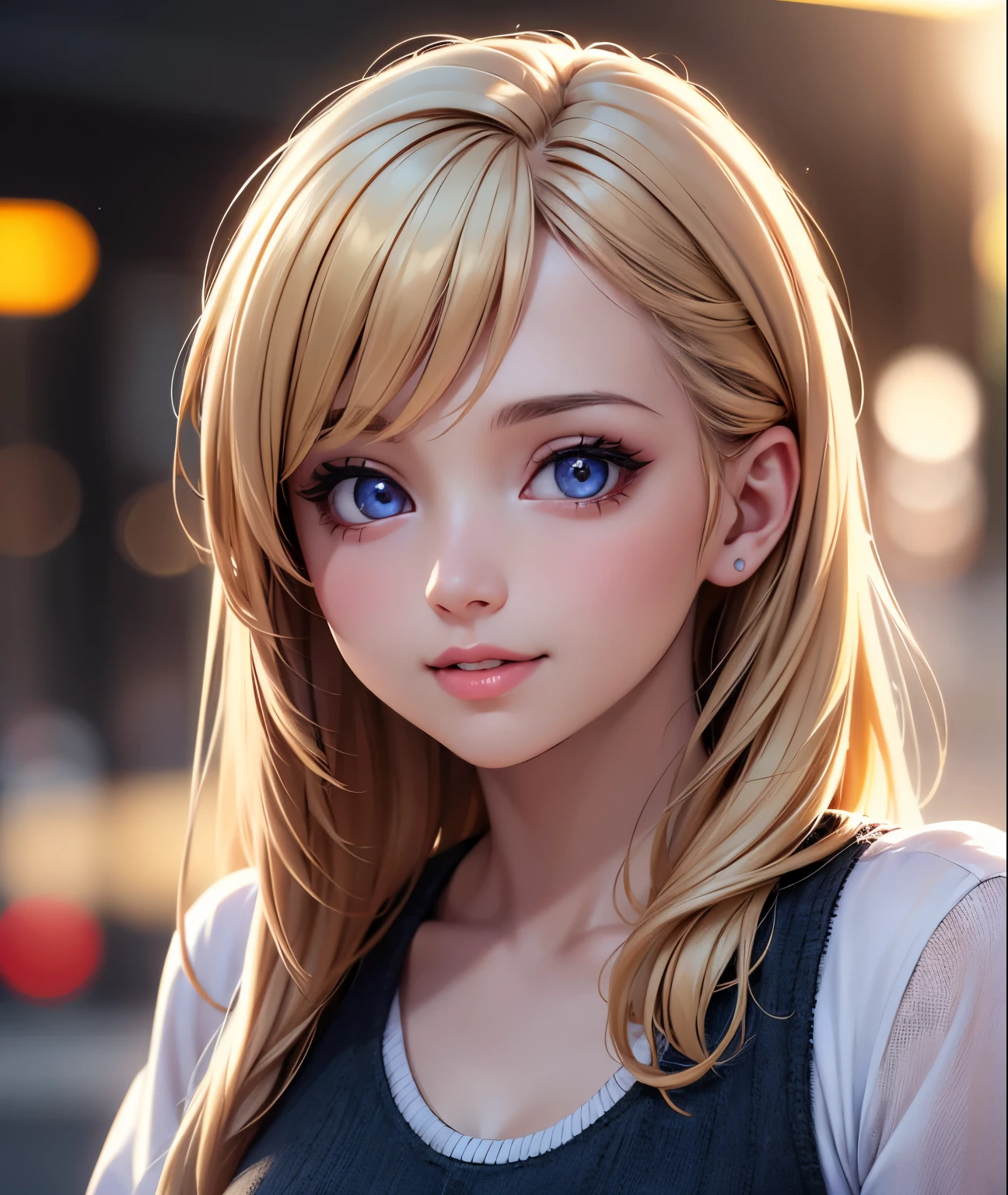 a young energetic girl, morning landscape, beautiful detailed eyes, beautiful detailed lips, extremely detailed eyes and face, long eyelashes, blonde hair, smiling, (best quality,4k,8k,highres,masterpiece:1.2),ultra-detailed,(realistic,photorealistic,photo-realistic:1.37),HRD,UHD,studio lighting,ultra-fine painting,sharp focus,physically-based rendering,extreme detail description,professional,vivid colors,bokeh,concept art,warm color tone,natural sunlight