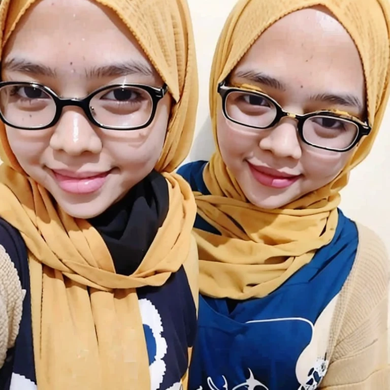 (masterpiece, best quality:1.2), 1girl, solo, hijab yellow