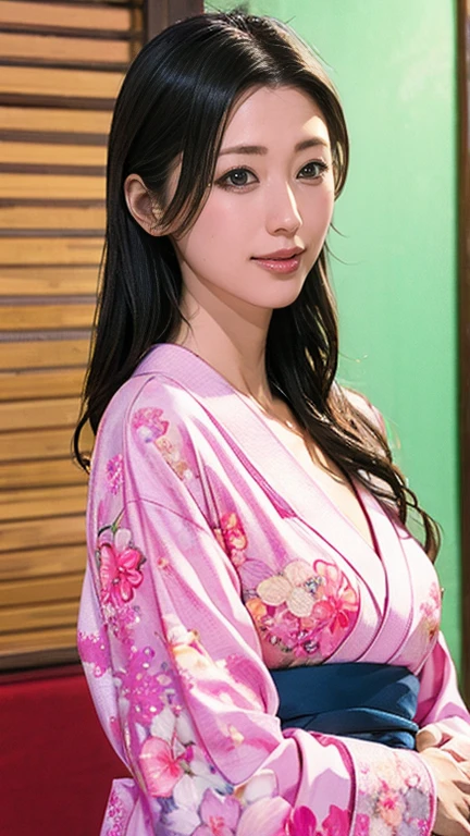 mais alta qualidade、obra de arte、Resolução ultra-alta、garota linda、cara de menina fofa、Primavera quente、Use um yukata、Lésbica de corpo inteiro、Atrizes japonesas famosas、rosto muito lindo、Peito