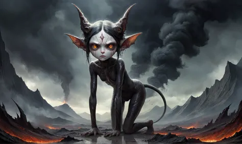 Full body length shot, famous artwork by (tom bagshaw:1.1), detailed expressive eyes, fantasy style, the grumpy lubwad is a tiny...