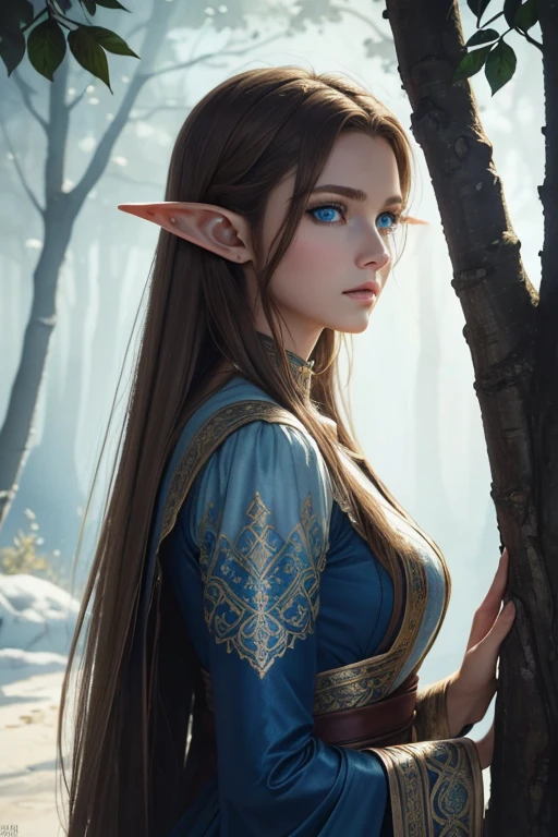  Impressive conceptual work of an hour(Masterpiece:1.2, Best Quality), (exquisite eyes: 1.2), ((Alone)), (Blue eyes:1.4), (exquisite eyes and exquisite face:1.3), ( beautiful and clear background: 1.2), (CG extremadamente decarving, super deermosa female elf. carving, best shadows: 1.1), ((depth of field)), ((watercolor)), Beautiful concept art, (dark background: 0.5), (illustration: 1.1), (extremely delicate: 1.1), (perfect details: 1.1), profile, wide ,light brown hair,, Alone,male, Elf&#39;s ears, ear piercings , black armor, full sleeves, black clothes,full body