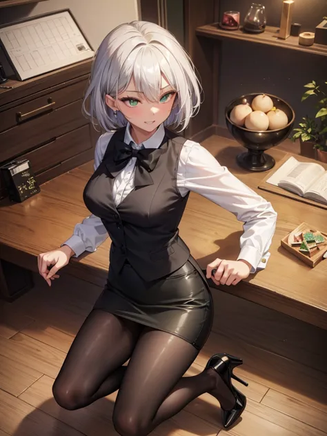 (a beautiful young japanese woman), nsfw, detailed background, (((独奏))), ((excellent anatomy: 1.2)), (silver hair, short hair), ...