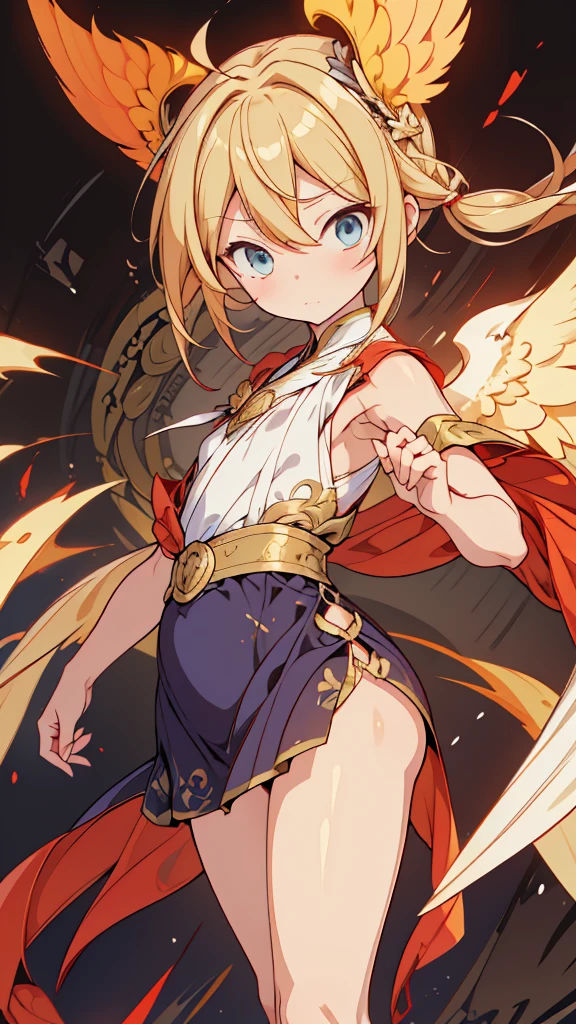 Angel boy，Cuteboy，femboy，Thick thighs，cute thigh，希腊风gown，blond，blond，高开叉gown，laurels，boy，wing，wing，boy，Poker face，cute，cute，cute，Plump thighs，Flesh，Close-up above the waist，flat chest，gown，cheongsam，Sexy cheongsam，cheongsam style，wing，wing，wing