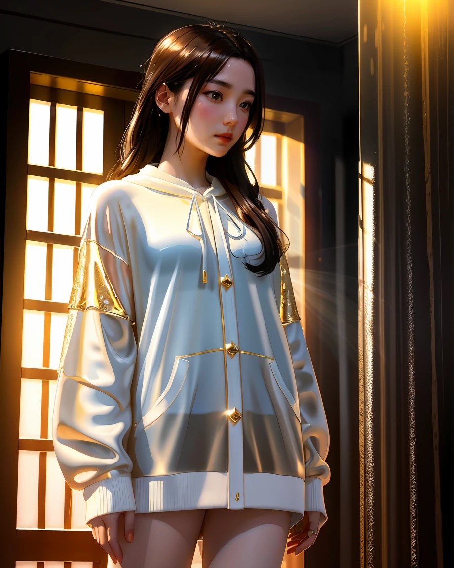 金色和白色, 蜘蛛人, 滴水服, 傾盆大雨, 神奇, highly 詳細的, ArtStation 上的熱門話題, unreal engine 4k, 由史丹利·阿特傑姆·劉 (stanley artgerm lau) 設計的電影桌布, 沃洛普, 羅斯繪圖, 詹姆斯·吉恩, 安德烈·裡亞博維奇夫, 馬克·西蒙內蒂, 天野喜孝. background by 詹姆斯·吉恩 and gustav klimt, 朱莉貝爾的《光》, 4k, 瓷皮, 茲迪斯瓦夫·貝克辛斯基的風格, 詳細的, 8K, 動態照明, 白色色差, 濕透了