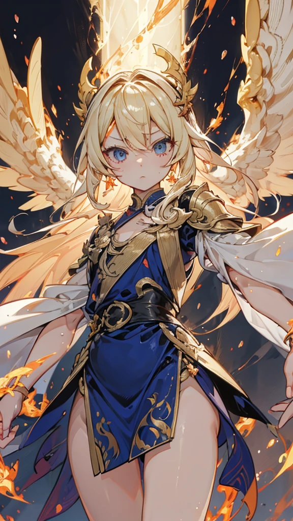 Angel boy，Cuteboy，femboy，Thick thighs，cute thigh，希腊风gown，blond，blond，高开叉gown，laurels，boy，wing，wing，boy，cute，cute，cute，Plump thighs，Flesh，Close-up above the waist，flat chest，gown，wing，wing，wing，gown下摆，Long hem，Upper body highlights