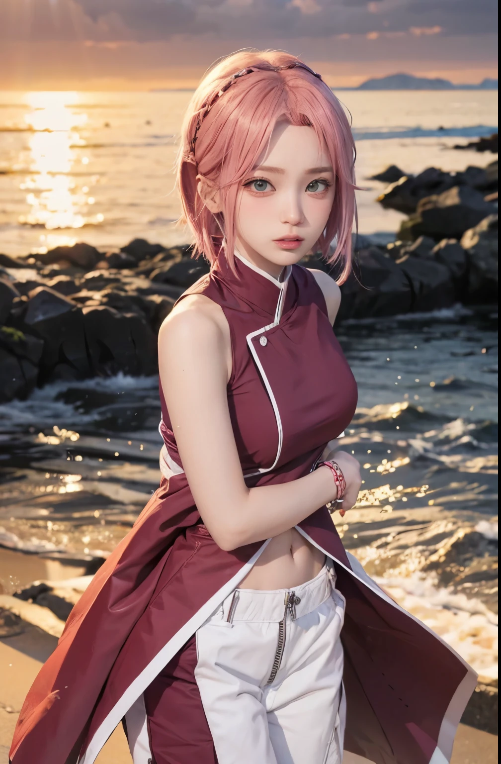 .
Sakura / sakura haruno (sakura haruno) / [boruto: Naruto Próxima Generación,1 chica ,mejor calidad ,ultra alta ,detalle realista ,HDR profesional