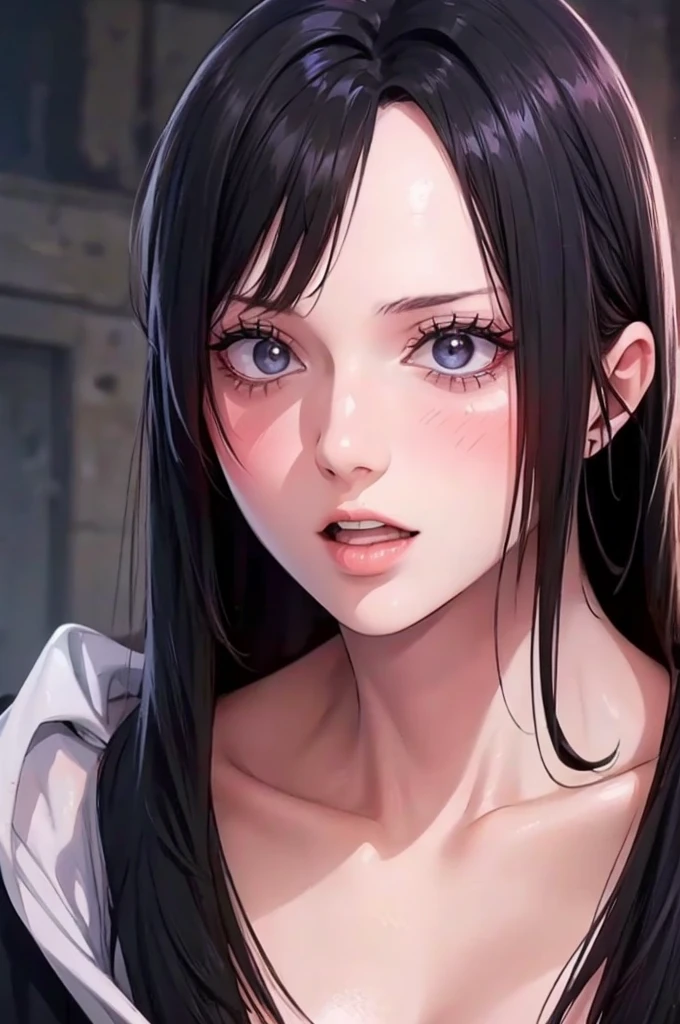 beautiful girl with realistic black eyes, pale skin, mid-length black hair, perfect face, perfect eyes, wearing coat, highly detailed, comprehensive cinematic, digital painting, 8k, cinematic lighting, best quality, highres, detailed work, post-processing, perfect result, hyper realistic