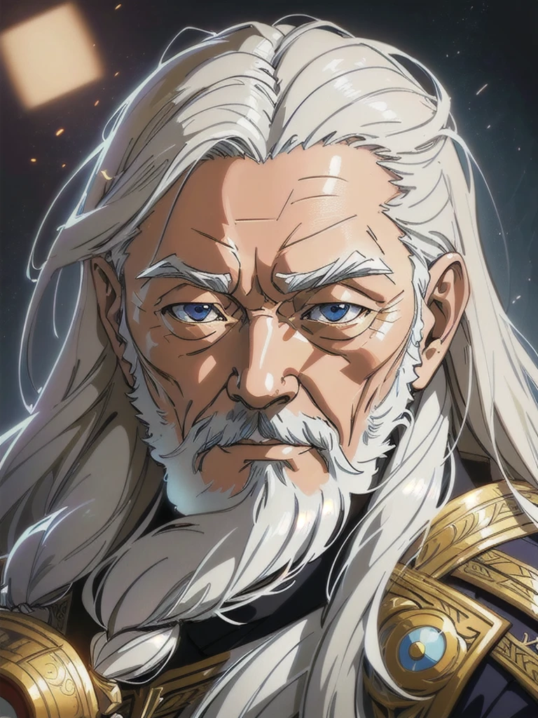 1 alter Mann,Anime-Version,full long white hair highly kompliziert detailed, Licht- und Schatteneffekte, kompliziert, sehr detailliert, digitale Zeichnung, Art Station, Konzeptkunst, glatt, scharfer Fokus, Illustration, fortgeschrittene digitale Anime-Kunst, stimmungsvolle Beleuchtung, Detailliertes Gesicht, 8 k, Hauptsitz, artstation, von Makoto Shinkai, stanley artgerm lau, Wlop, ross zieht ”