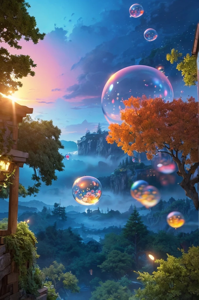 I would like a high-quality anime wallpaper for the movie 'Bubble.' The wallpaper should capture the essence of the film with vibrant colors and dynamic scenes. Ideally, it should feature the main characters in action or a beautiful background setting from the movie, emphasizing the unique visual style and atmosphere. The resolution should be suitable for a desktop background, 