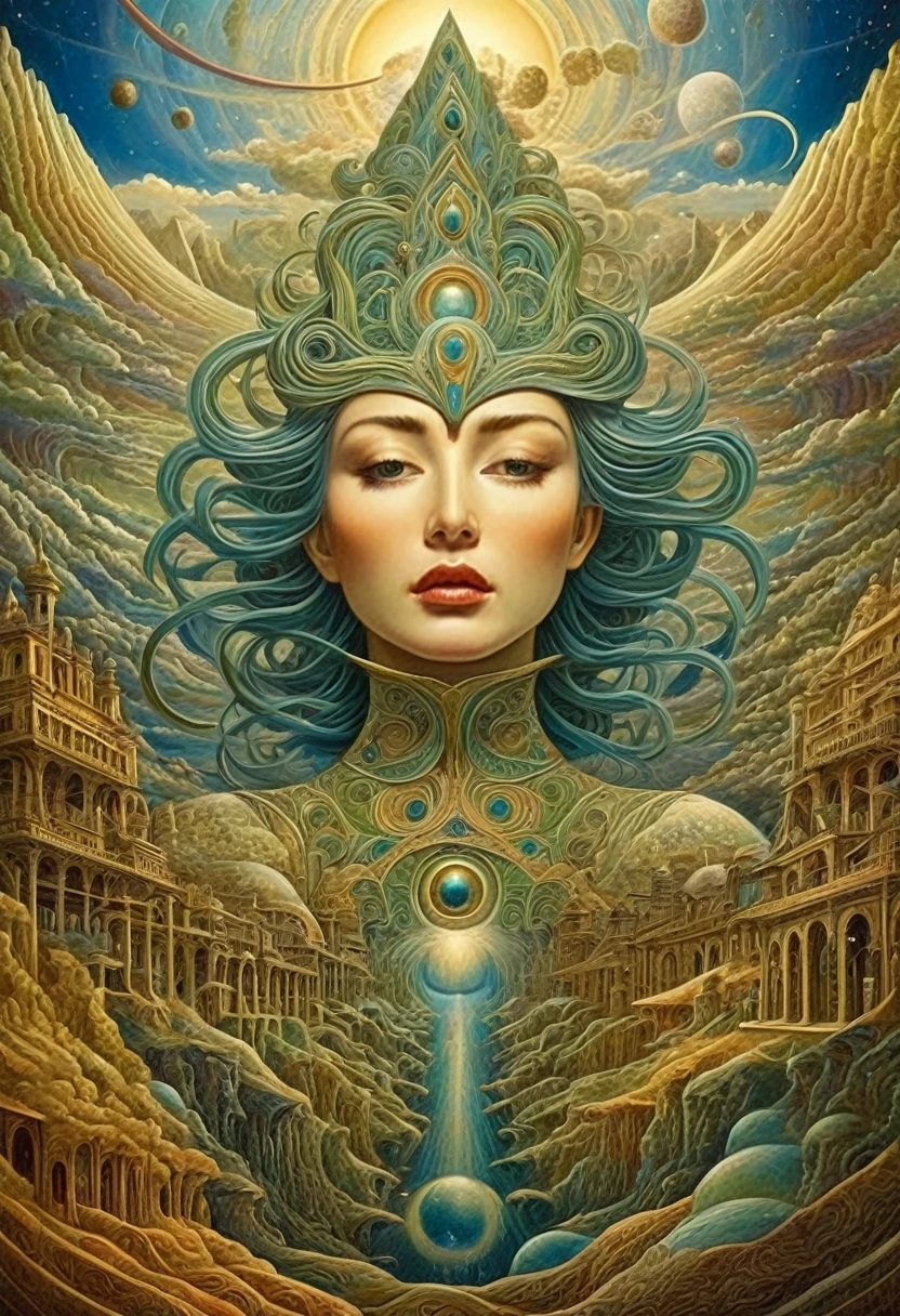 universo, Surrealismo, extremamente detalhado, alta qualidade, Altamente detalhado, .Estilo Amanda Sage