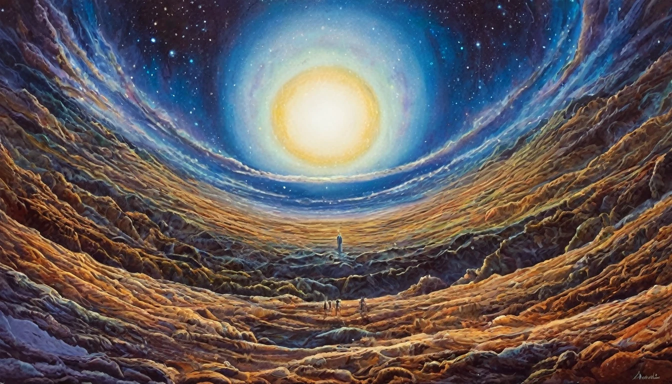 UNIVERSE, SURREALISM, extremely detailed, high quality, highly detailed, .Amanda Sage style