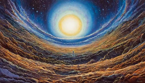 universe, surrealism, extremely detailed, high quality, highly detailed, .amanda sage style