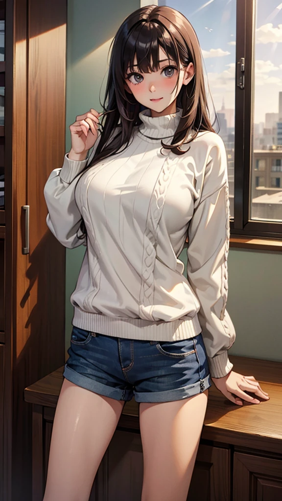 Highest quality、masterpiece、High resolution、Health Insurance Doctor、Large Breasts、sweater