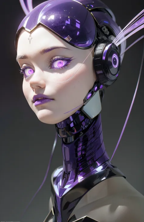 complex 3d render ultra detailed of a beautiful porcelain profile girl android face, angel, robotic parts, 150 mm, beautiful stu...