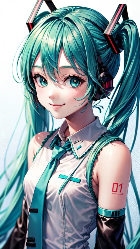 hatsune miku, smile, view your viewers