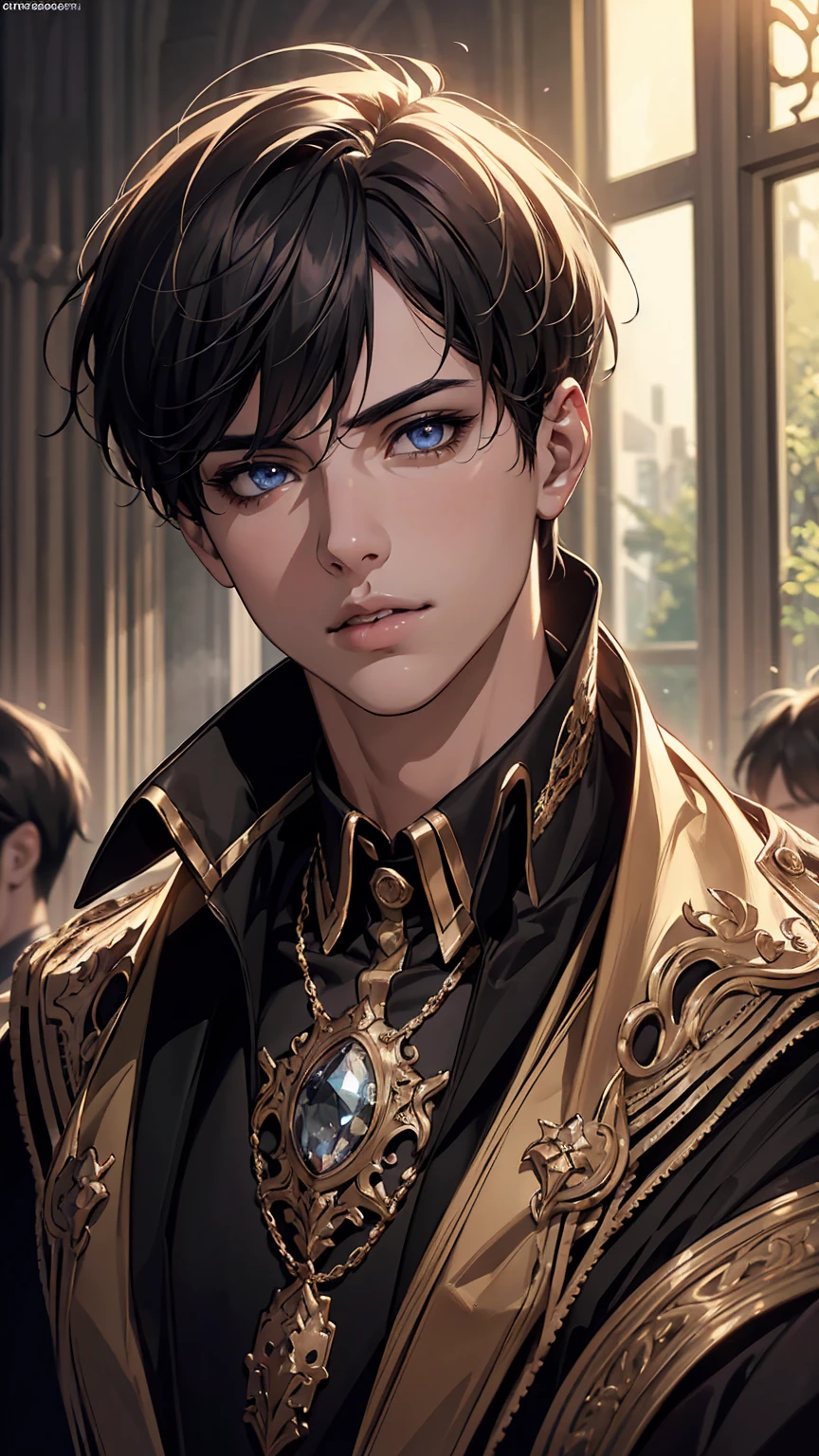 1 boy, masterpiece, beautiful detailed eyes, beautiful detailed lips, extremely detailed face and features, intricate details, hyperrealistic, photorealistic, 8k, detailed lighting, cinematic lighting, dramatic lighting, chiaroscuro, vibrant colors, rich shading, sharp focus, highly detailed, exquisite, digital art, concept art, artstation quality