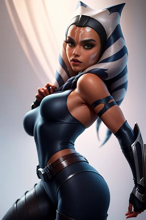   NUDE ahsoka tano, , portrait of ahsoka tano, SEXY POSE  , THICK  NUDE  SEXY, big ass  mara jade skywalker, mara jade, turian, ...