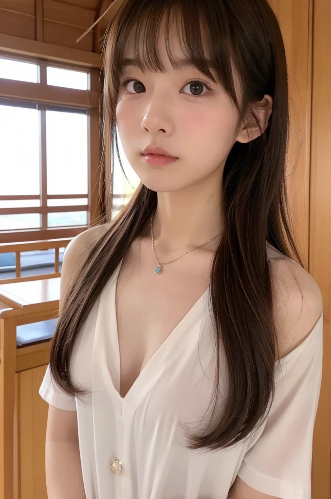 Japanese Big Nipples Tits - Topless, , Light red, big nipple, (Breast milk:1.12), Straight bangs -  SeaArt AI