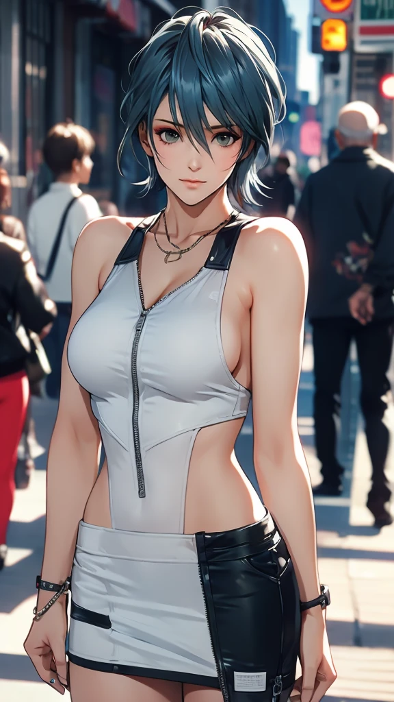 1 Female, Tamaki, short hair, hair between eyes, Street fashion, boyish