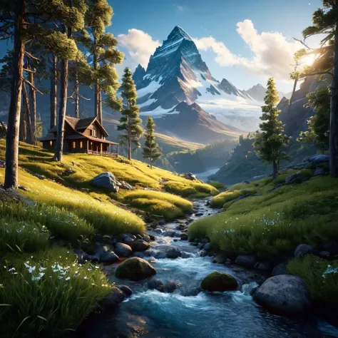 butterfly art by Max Rive and Ryan Dyar, octane render, Unreal engine 5, kodak style