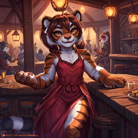 (4fingers), small_round_ears, small_panda_ears, pandaren, world_of_warcraft, furry, anthropomorphic, fluffy_tail, foxtail, cfema...