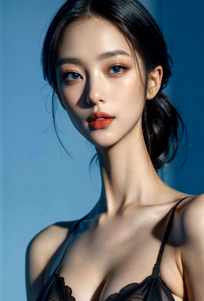 ultra high res.photo realistic: 1.4, UDH, ((black hair)), ((asian woman:1.1)), (((beuatiful fair face: 1.2))), (((perfectly detailed human face:1.5))), ((( hyper realistic human face: 1.4))), (180 cm tall: 0.6), ((semetrical perfect eyes: 1.1)), (( bright blue eyes: 1.1)), ((Flirty smile: 0.9)), (perfect teeth: 0.9), (naturally full lips: 0.9), ((Wearing a black underwear covering only her nipples and genetelia: 0.7)), {{{clothes covering her body}}}, ((naked in every part aside from the black bikini:1.0)), ((beautiful body clear skin:0.8)), ((realistic:1.4)), ((textured skin: 0.9)), (posing seducingly:0.6), ((full body:1.0)), ((expensive looking apartmment:1.0)), ((luxury modern apartnment interior design: 0.9)), {{{bright colors in the background such as yellow blue red or green}}}{{{ dirty looking place}}}, (warm atmosphere:0.6), ((layingin a sofa:0.6), masterpiece, 8k, masterpiece, textured skin, high quality, high details, HD, 8k, UHD, accurate, highres, high quality, anatomically correct