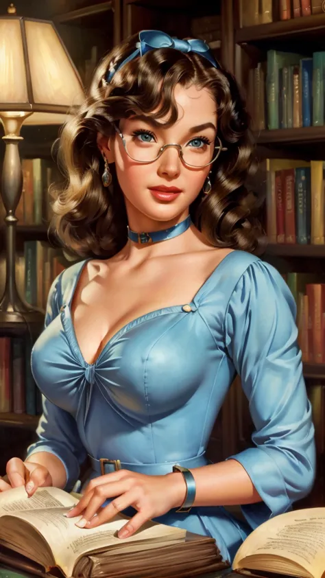 (highly realistic), (global illumination), (ray tracing), ((Gil Elvgren)), (illustrated style), ((highly detailed faces)), (8k r...