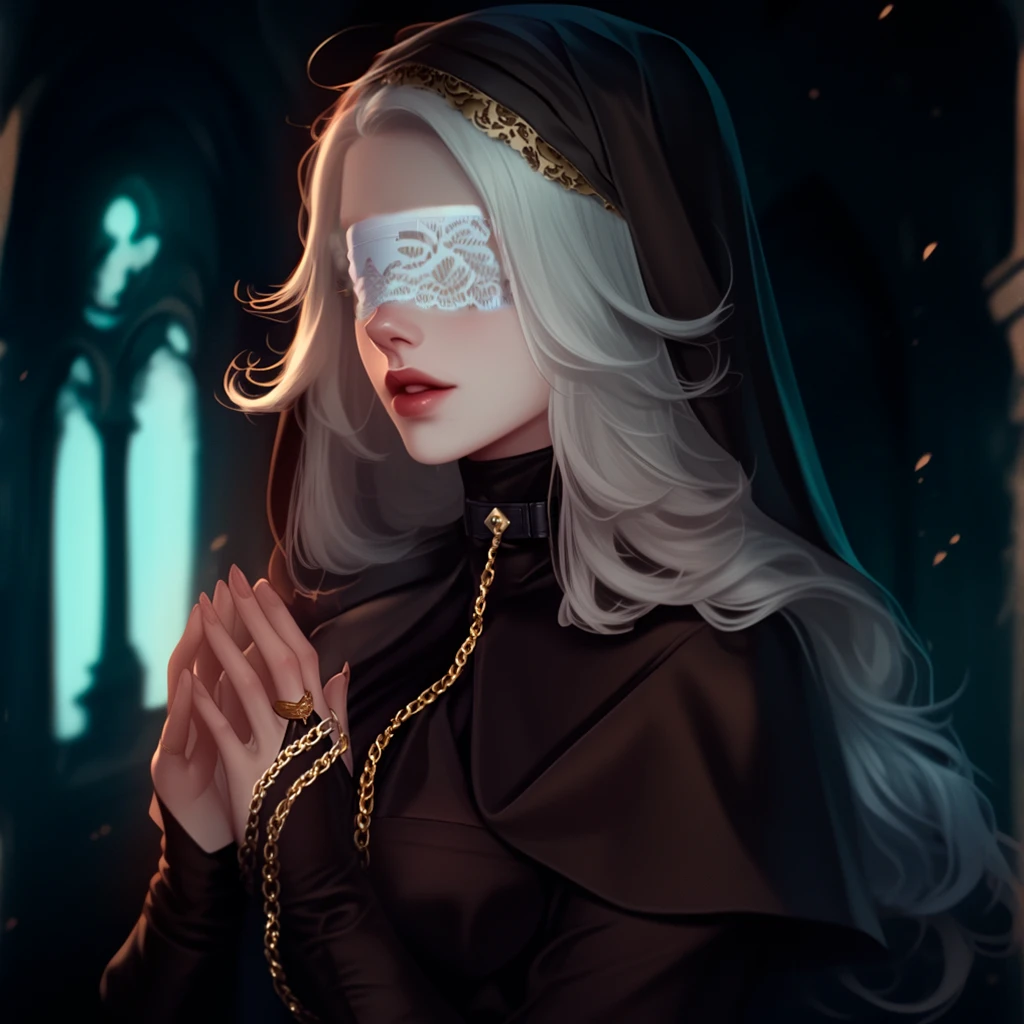 Blindfold, black, blind, fabric, full cover, veil, 2b_nier, 2b blindfold, Nier, Yoha, blind mask, full mask, full covered