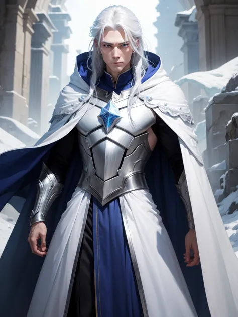 Appearance: Aelwin is tall and slender, with an imposing presence. His skin is pale as fresh snow, contrasting with his icy blue...