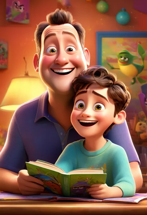 (wide range:1.2),(bright and vibrant colors), (high resolution), (realisitic:1.37), Disney Pixar Movie Poster, (arte de Kevin Ja...