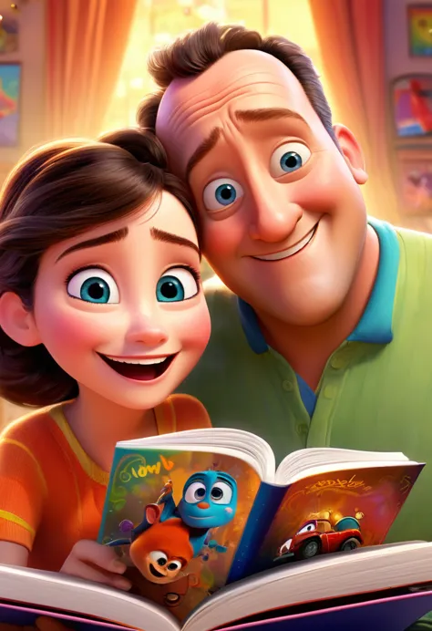 (wide range:1.2),(bright and vibrant colors), (high resolution), (realisitic:1.37), Disney Pixar Movie Poster, (arte de Kevin Ja...