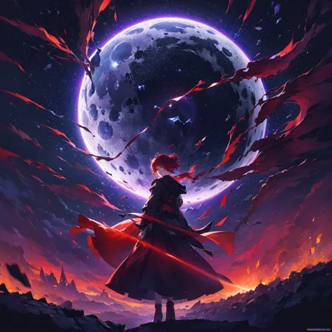 (((Fantasy　Flanders Scarlet)))　((Moonlit Night　star　smile　drop down　Catch the wind　End of the Galaxy　Broken glass　There is a bla...